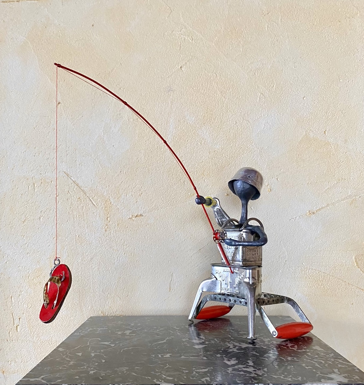Le pêcheur - H33 x B18 x T37 cm (verkauft)