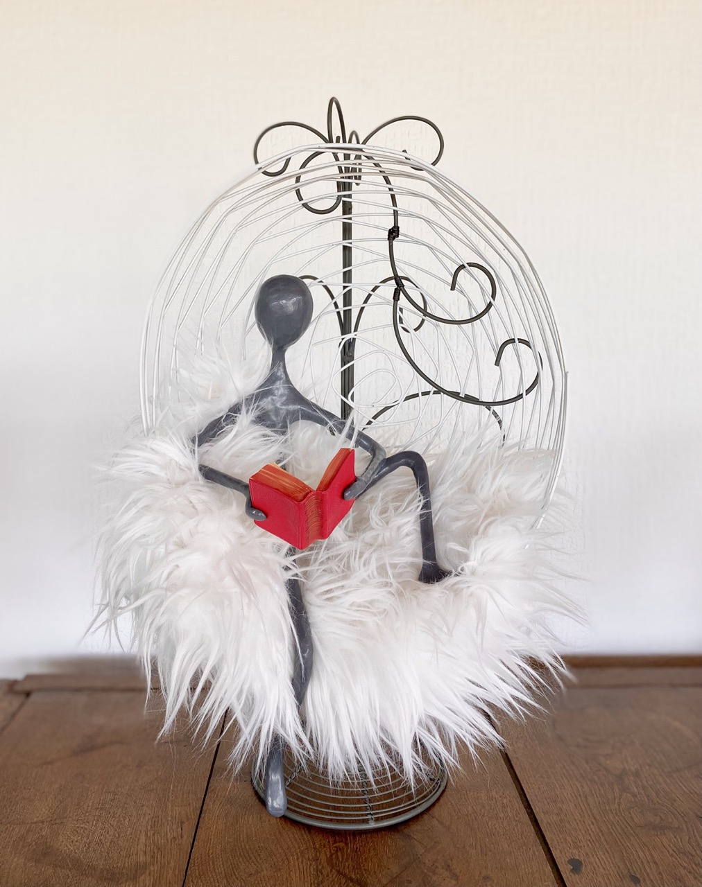 Flokati - H50 x B26 x T26 cm (reserviert)