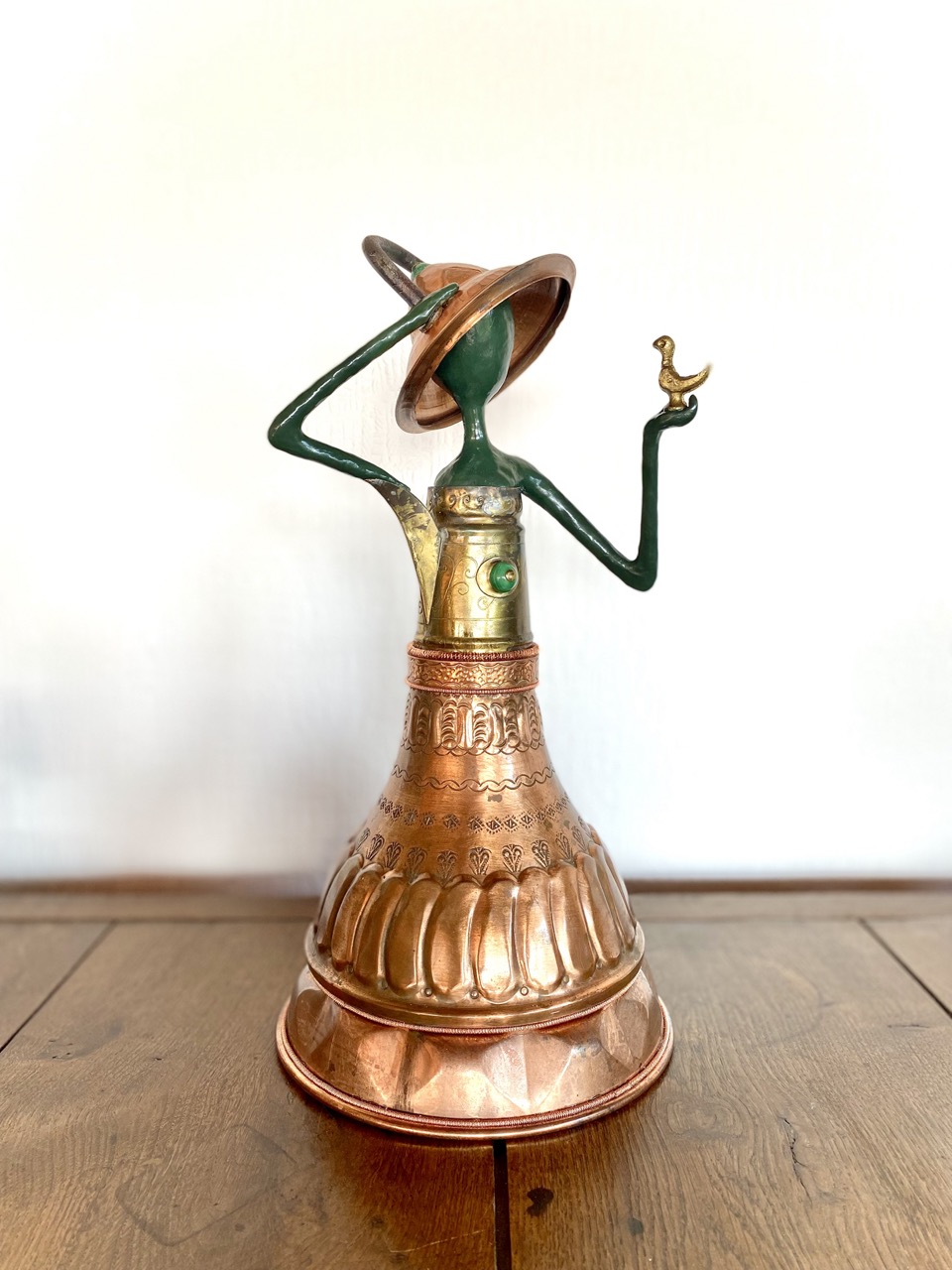 L'empereur et son oiseau - H38 x B20 x T20 cm (verkauft)