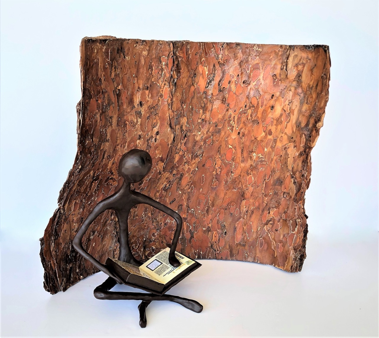 L'homme au grimoire - H32 x B37 cm (verkauft)