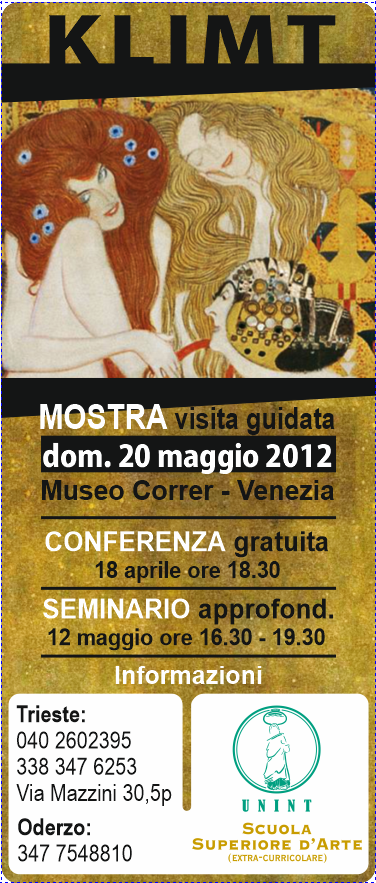 Klimt, Visite Guidate Mostre arte; Visite VisionArts, Scuola d'arte VisionArts Trieste, Arte a Trieste