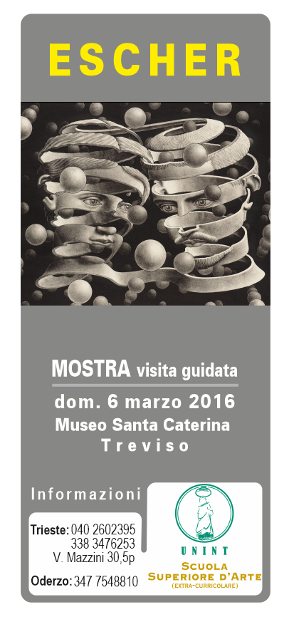 Escher, Visite Guidate Mostre arte; Visite VisionArts, Scuola d'arte VisionArts Trieste, Arte a Trieste