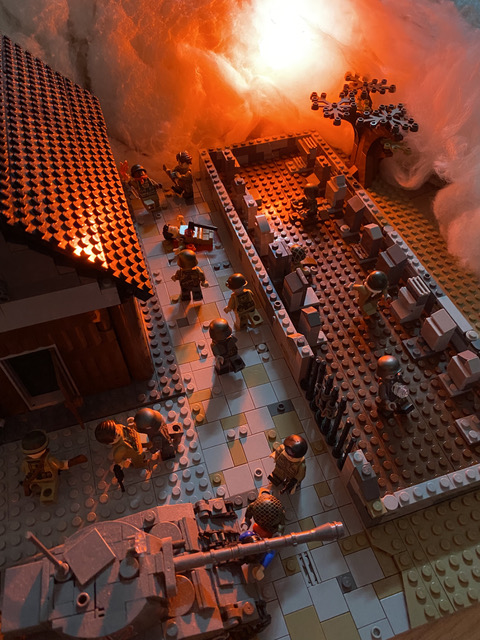 Photo concours LEGO® guerre fantastique – ambiance horreur et feu