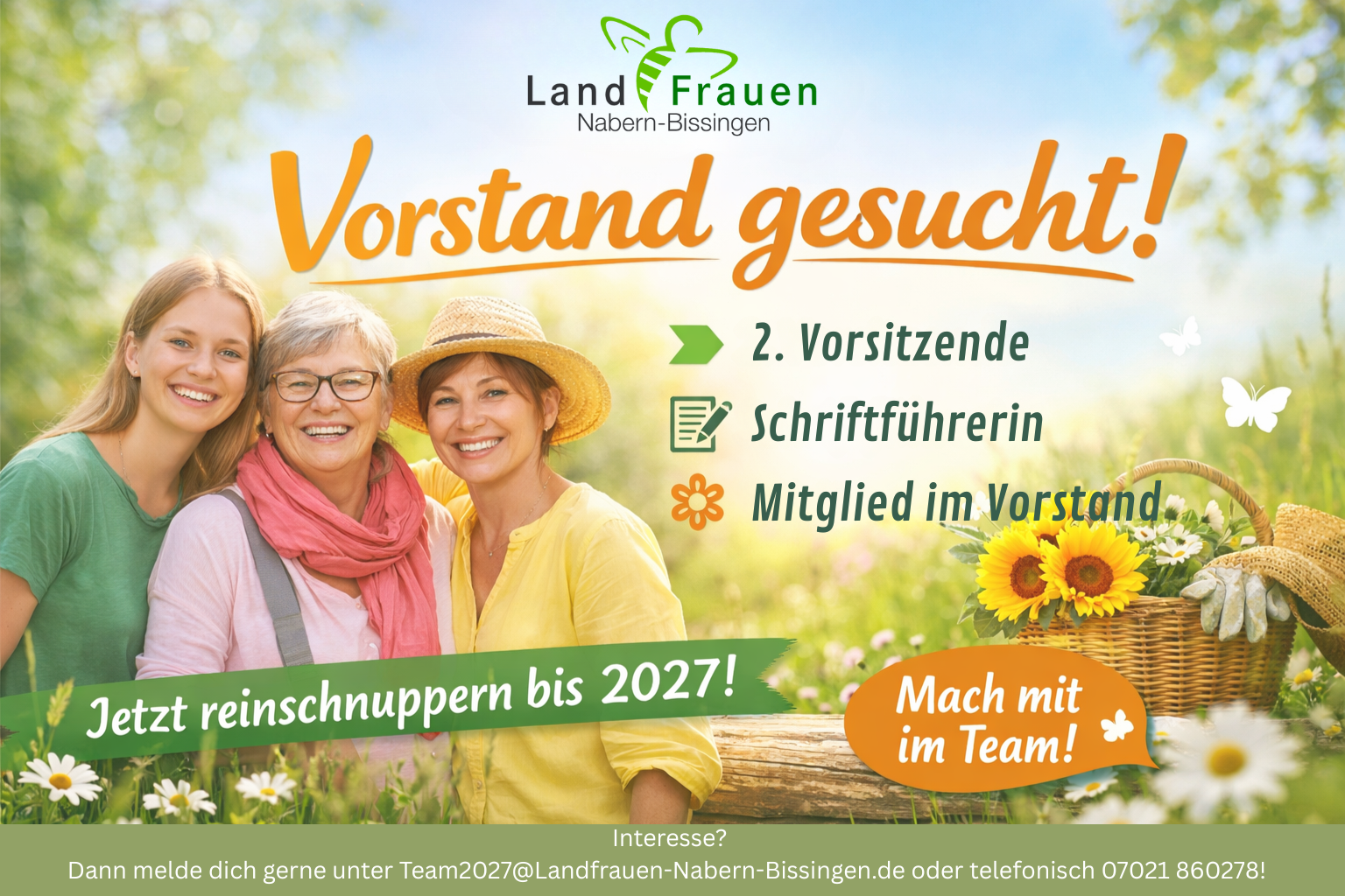 Vorstand gesucht!