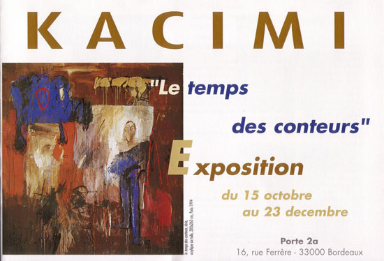 Exposition Kacimi - Groupe des Cinq