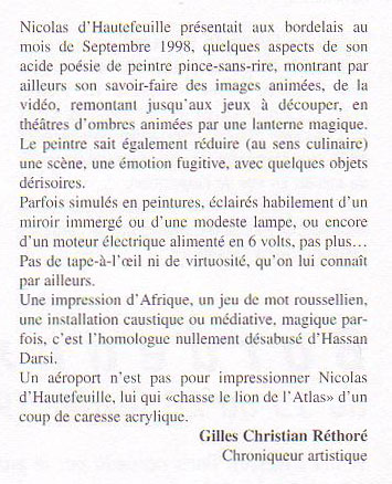 Gilles Christian Rhétoré Article