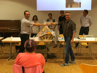 Waren über Jahre ein gutes Team: Die Co-Präsidenten Gianni Raffi (links) und Thomas Burri. Bild: Barbara Tudor