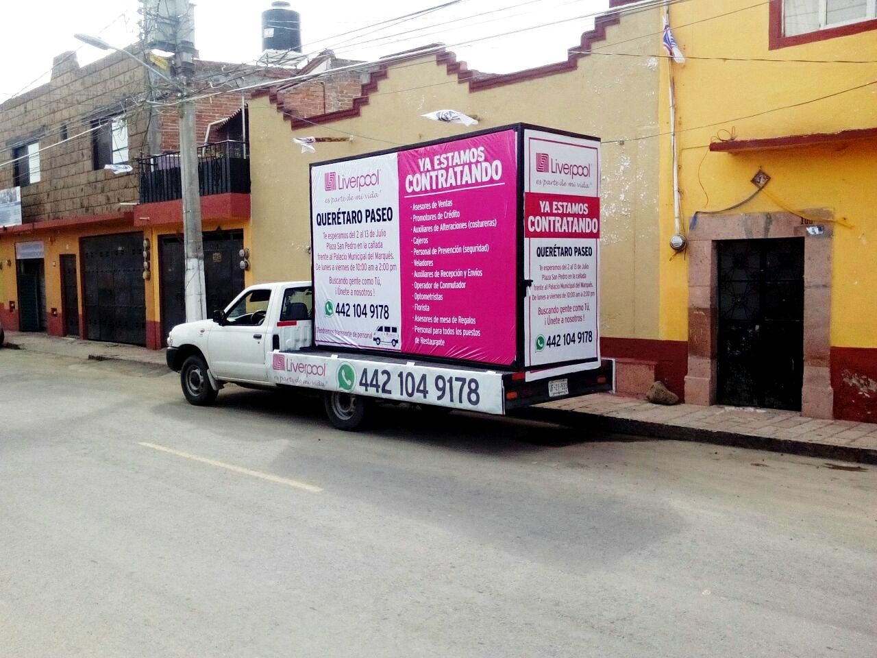 Renta de vallas móviles Querétaro