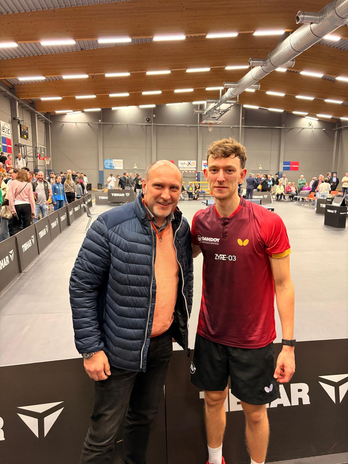 Andy Ritzen nebst belgischem Meister Adrien Rassenfosse; Foto: privat