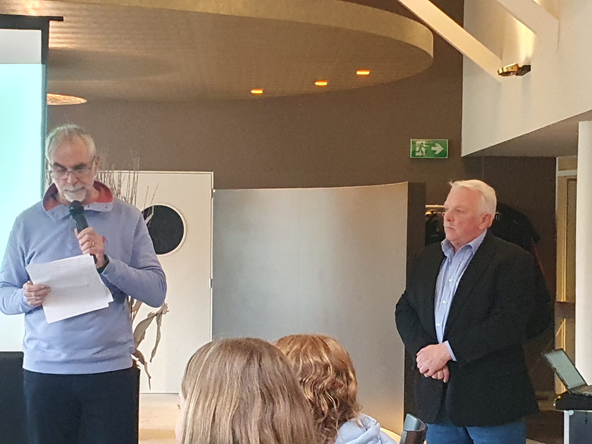 Vereinssekretär Günter Koch und Vereinspräsident Erwin Rampelbergh (von links) Foto: privat