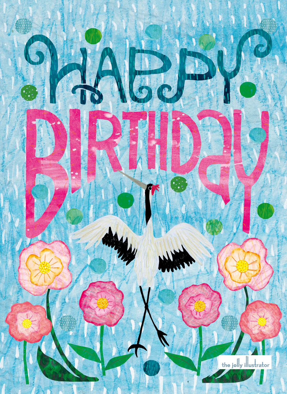 Happy birthday lettering art, papercut 