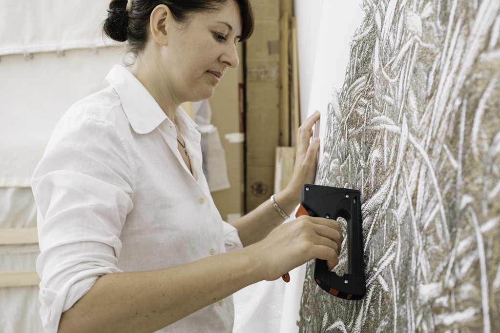 In my Munich art studio, 2014. Photo: Peter Nitsch. 