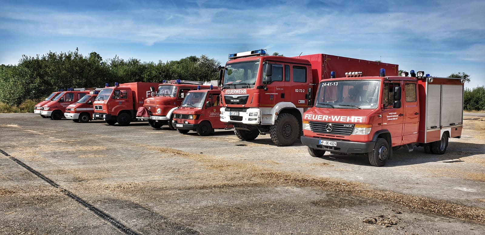 Dekon Dienst bei der Biogasanlage Warle am 22.07.2019.