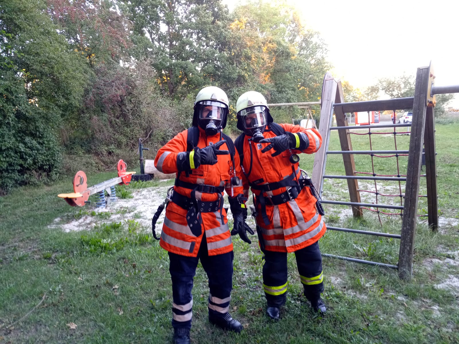 PA-Träger Übungsdienst am 07.09.2020: Elias Hirsch und Heiko Platte