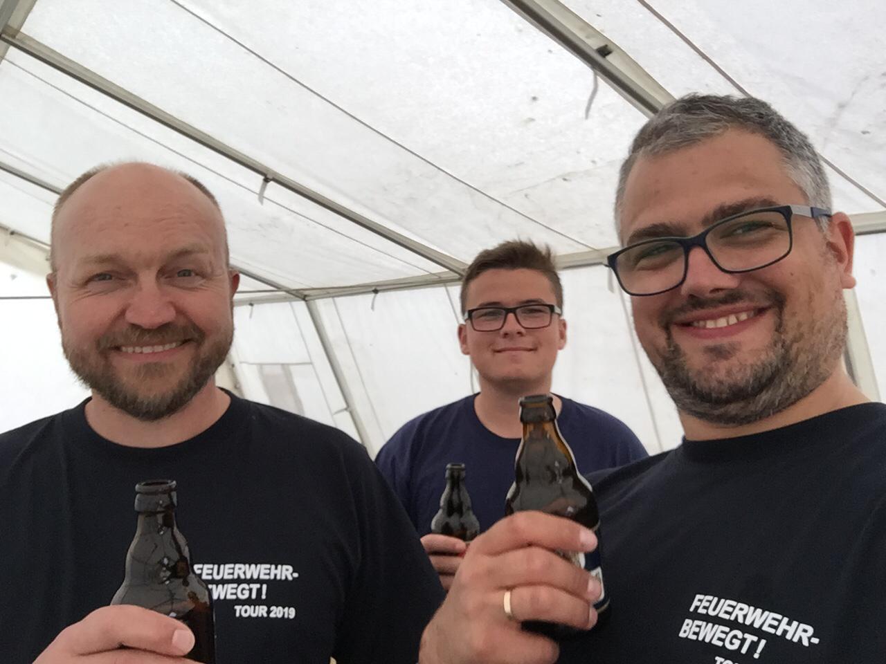Die barnstorfer 'Feuerwehr Bewegt' Teilnehmer. (Frank Köhler, Elias Hirsch, Patrick Dube)