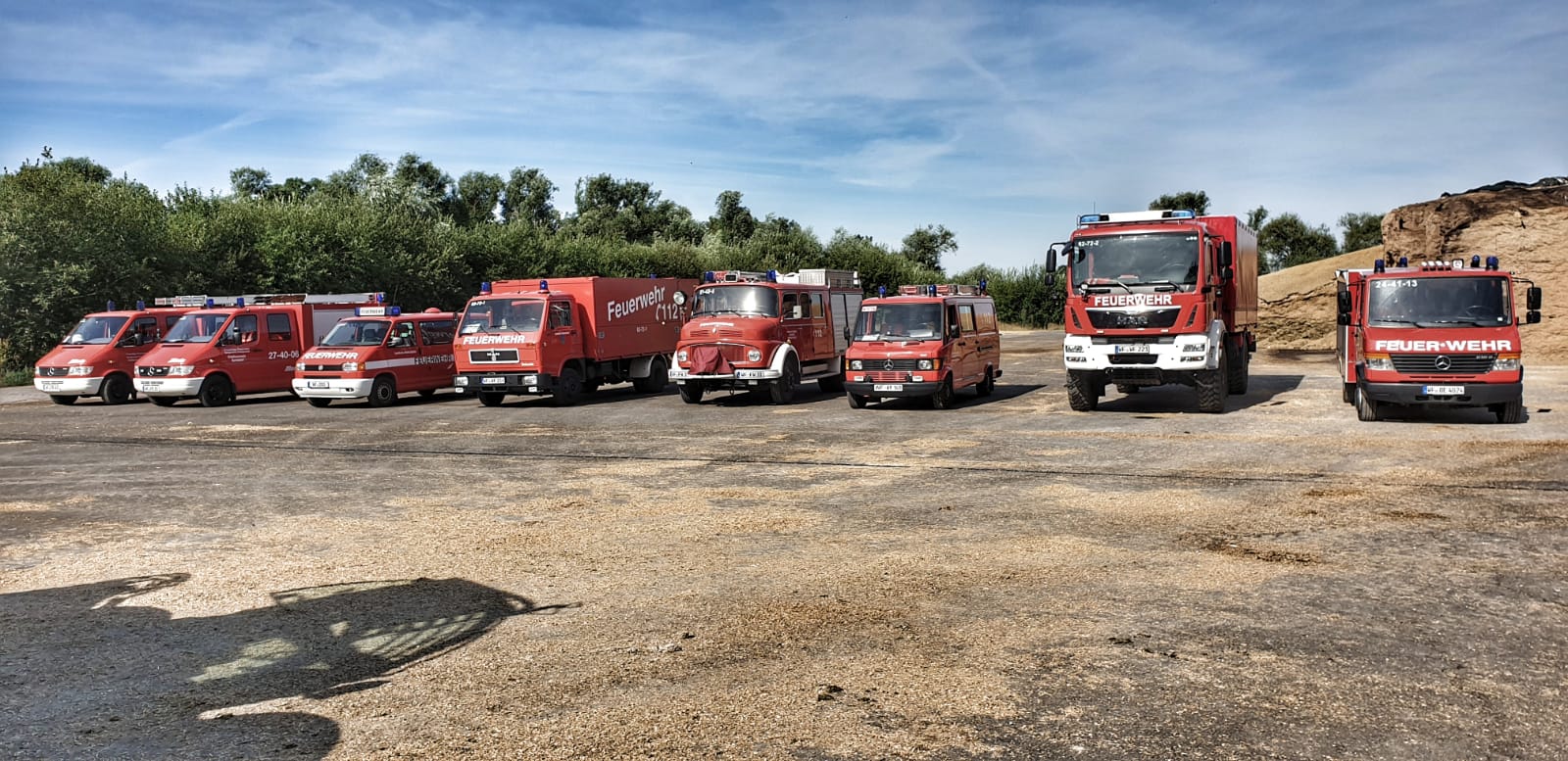 Dekon Dienst bei der Biogasanlage Warle am 22.07.2019.
