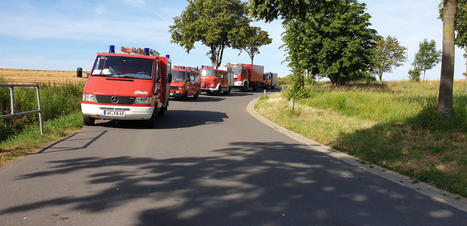 Dekon Dienst bei der Biogasanlage Warle am 22.07.2019.