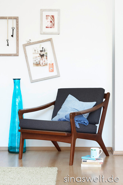 Das gewisse Etwas, Einrichtung, Wandgestaltung, Muster, Farben, kombinieren, Einrichtungstipps, Idee, Tipps, Möbel, Wohnzimmer, Beistellmöbel, Regale, do it yourself, Sessel, Bodenvase