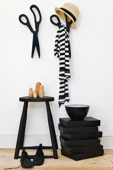 Garderobe, Flur, schwarz weiß, Wohntrend