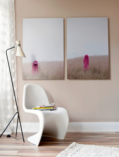 wand deko wohnzimmer ideen - badezimmer kreativ gestalten