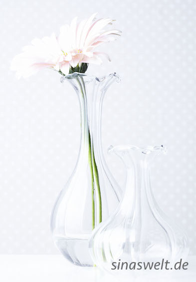 Vase, Blumenvase, Tapete, kreativ, Wohnidee, diy, do it yourself, Glas
