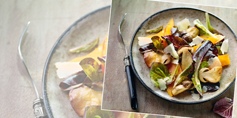 Rezept Lauwarmer Kurbis Salat Mit Steinpilzen Vitamine Die Glucklich Machen Blog Sina S Welt Kreativ Nachhaltig Wohnen Naturkosmetik Rezepte