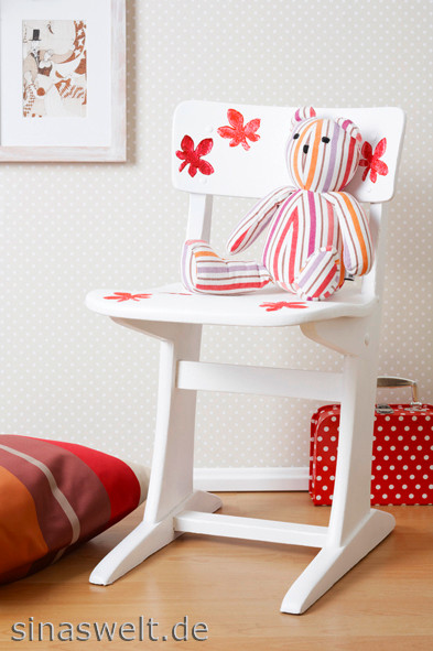Ideen fürs Kinderzimmer mit Kartoffeldruck, Wohnideen, Kinder, dekorieren, kreativ mit Kindern, basteln mit Kindern