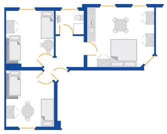 Grundriss der F105
