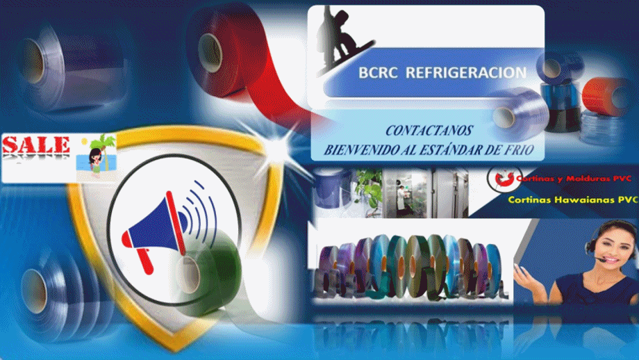 Cortinas Hawaianas PVC- Cortinas PVC Flexibles Bcrc Refrigeracion