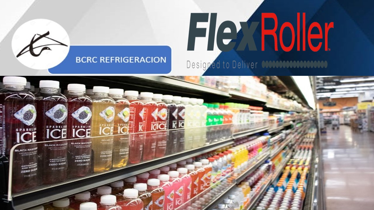 FlexRoller Estantes de Rodillo Flexible para Cuartos Frios BCRC Refrigeración