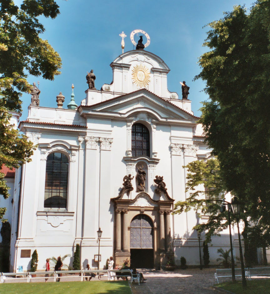  De St-Roch kerk van het Strahov Klooster.