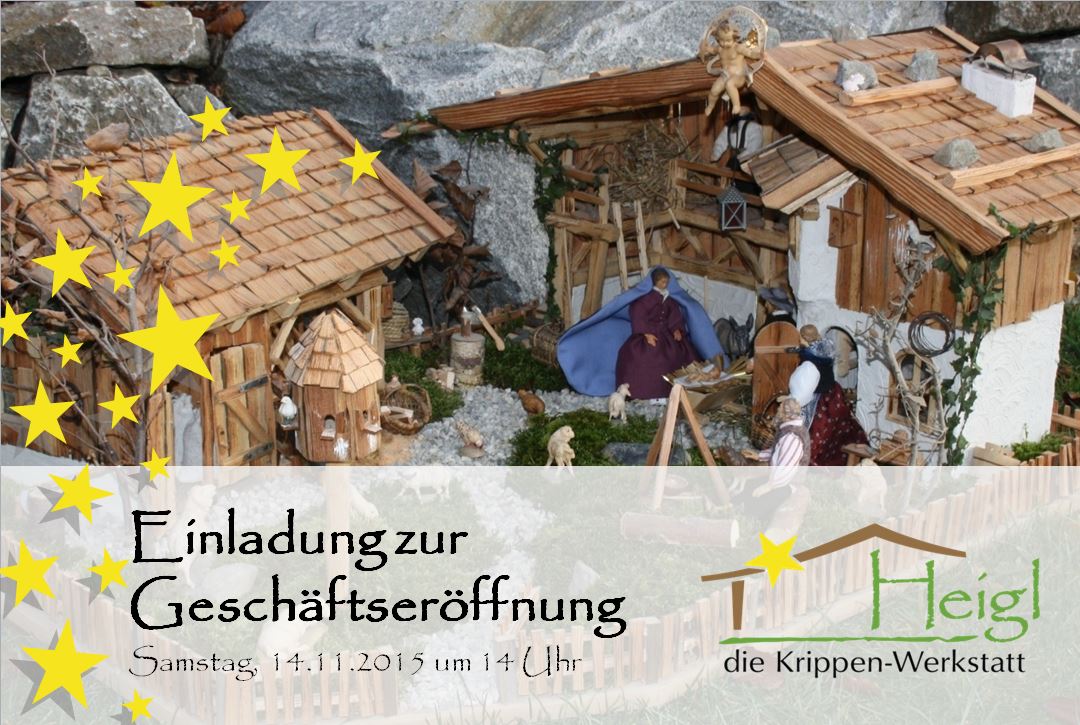 Bayern-Krippen.de geht Online - Heigl - die Krippenwerkstatt