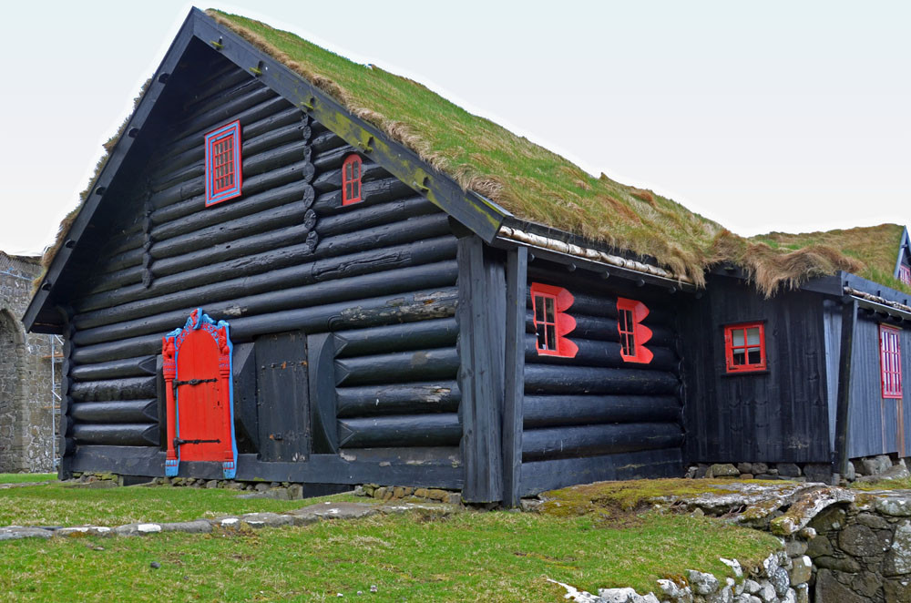 Der Königshof von Kirkjubøur.