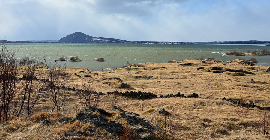 Der Mývatn See bei Reykjahlíð.