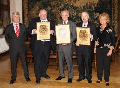 Rolf Peters, Peter Gasse (HKM), Günter Pfeiffer, Dr. Jürgen Kämpgen, Erika ten Eicken (Foto: H. Pischke)