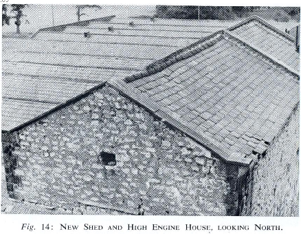 New shed and high engine house. c1964