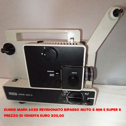 proiettore bipasso normal 8 super 8 eumig