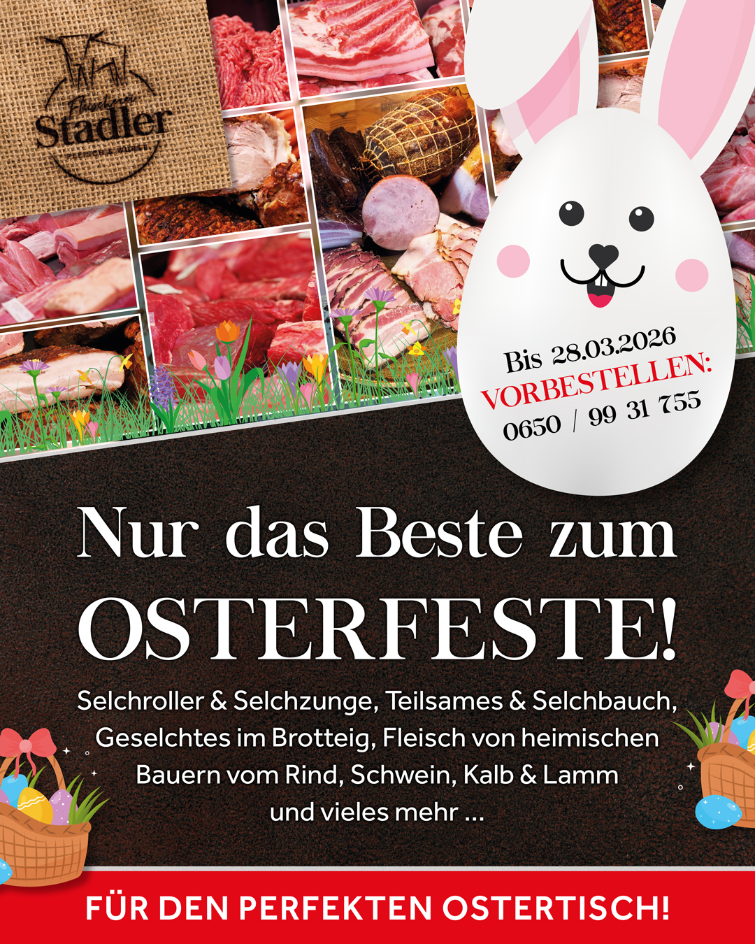 Nur das Beste zum Osterfeste!