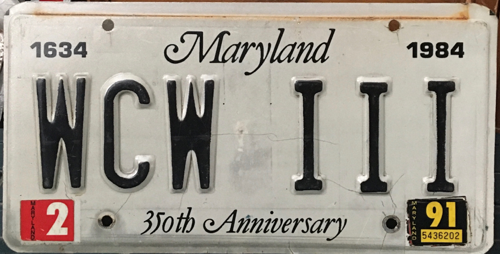 Maryland Vanity License Plates cljpl8smd