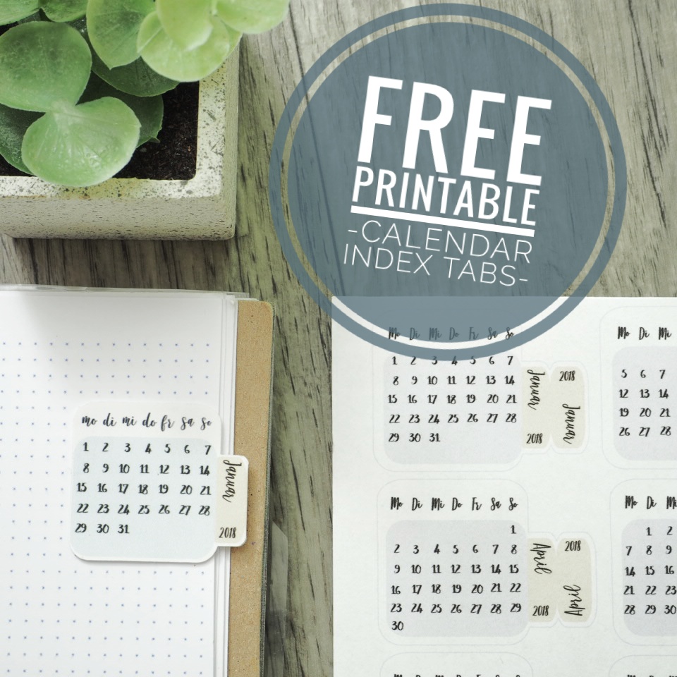 Kalender Index Tabs Kreativ Kurier