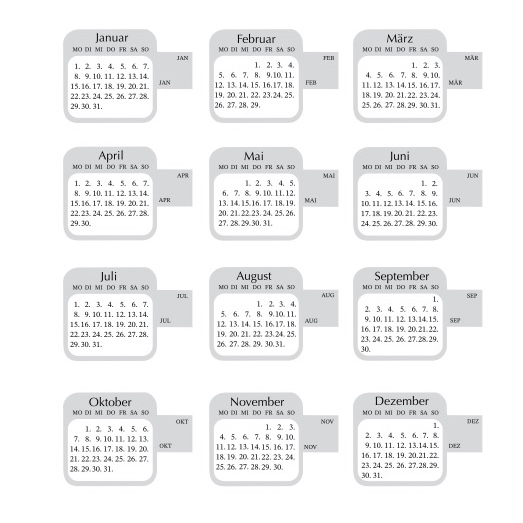 Kalender Index Tabs 2024 Kreativ Kurier