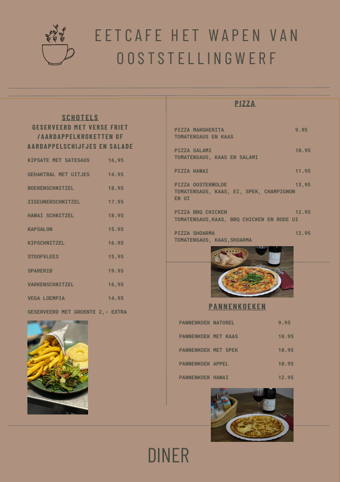 Menu top