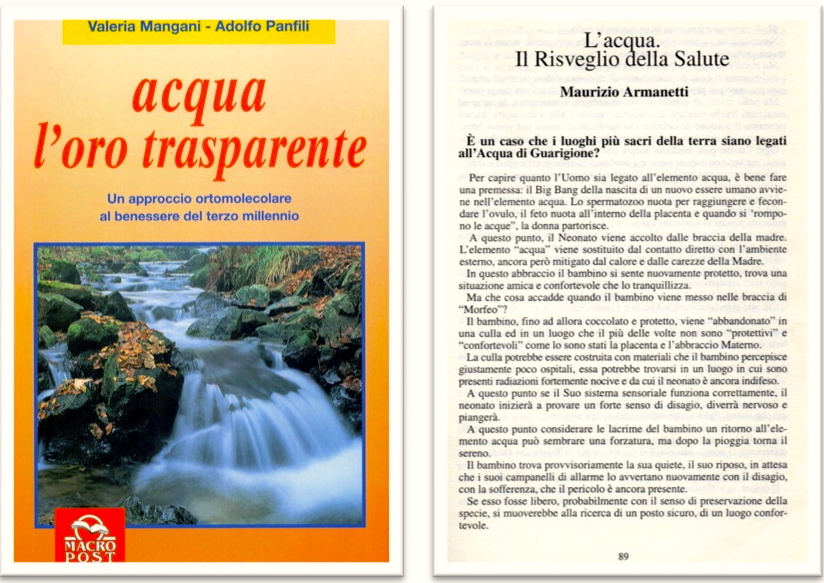 dicono di noi - testimonianze -Acqua l'oro trasparente