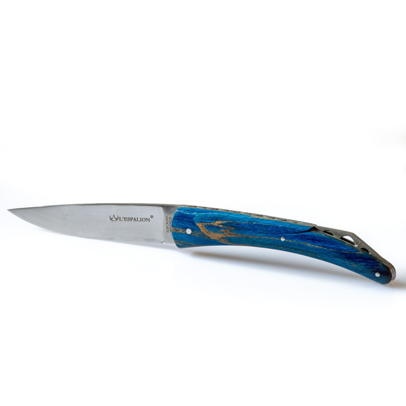 Espalion Pont Hêtre Teinté Bleu, Couteau Espace Nature Espalion.