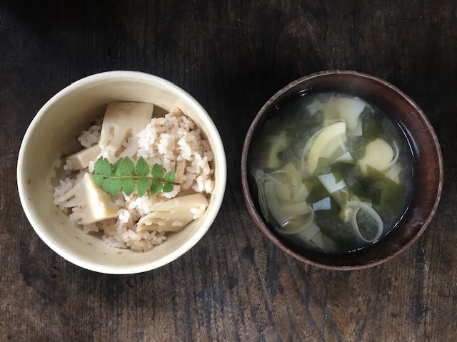 筍ご飯 筍味噌汁