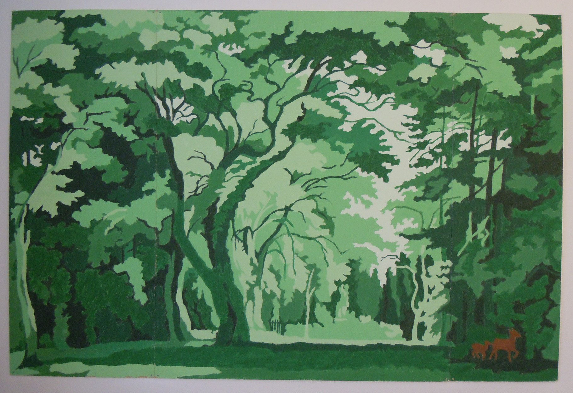 statue in a PARK with deer (H 100 cm x W 150 cm)
