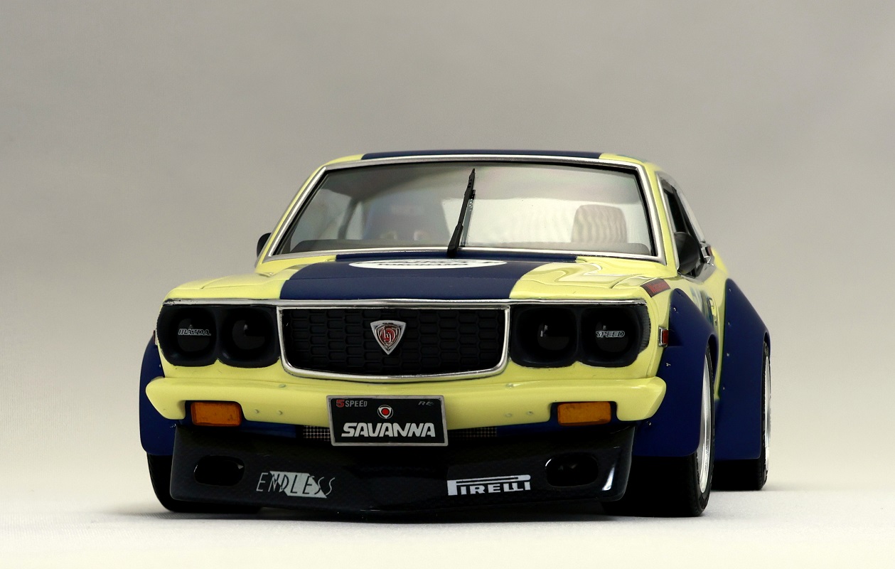 サバンナ RX-3 製作記 ⑤完成作画像 - 1/24に夢中！（模型転倒虫