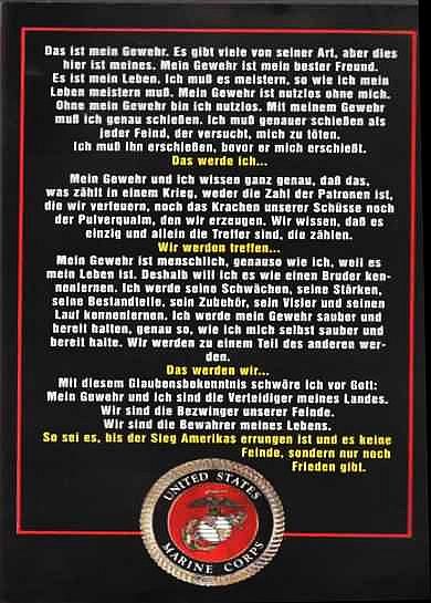 US Marines Schwur