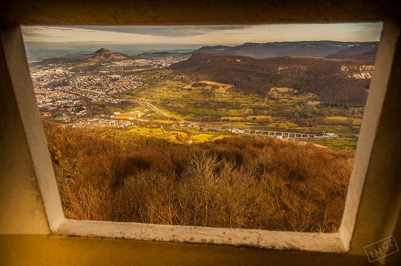 Pfullingen, Blick vom Schönbergturm (Onderhos)