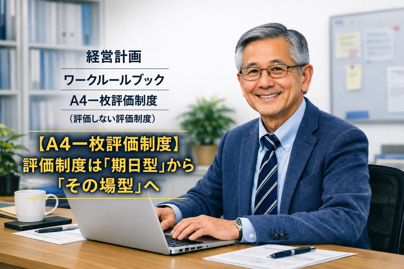 【A4一枚評価制度】評価制度は「期日型」から「その場型」へ